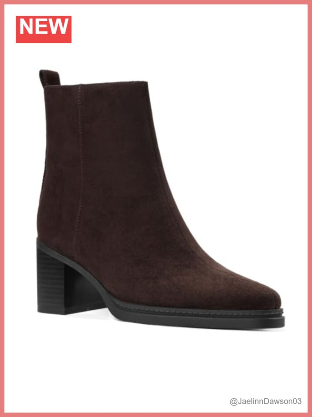 Womens Chunky Block Heel Ankle Booties Pointed Toe Side Zip Fall Boots